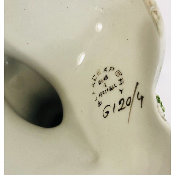 Capodimonte Style Porcelain Candlestick Portugal Angel Roses - Picture 4 of 12